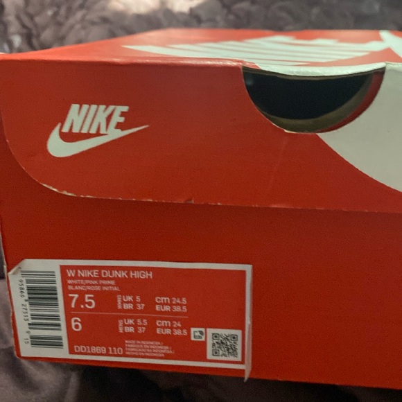 Nike dunk white and pink prime - Picture 4 of 5